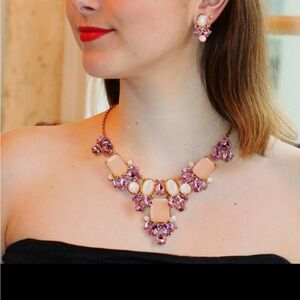 Kate Spade Lavender and Gold Chunky Jewelry Set in gift box